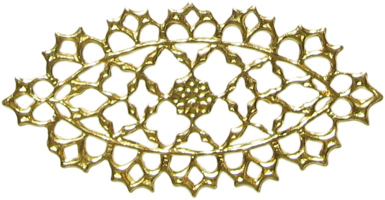 Fournitures Ovale filigrane