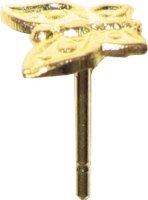 boucle d'oreille avec tiges papillon