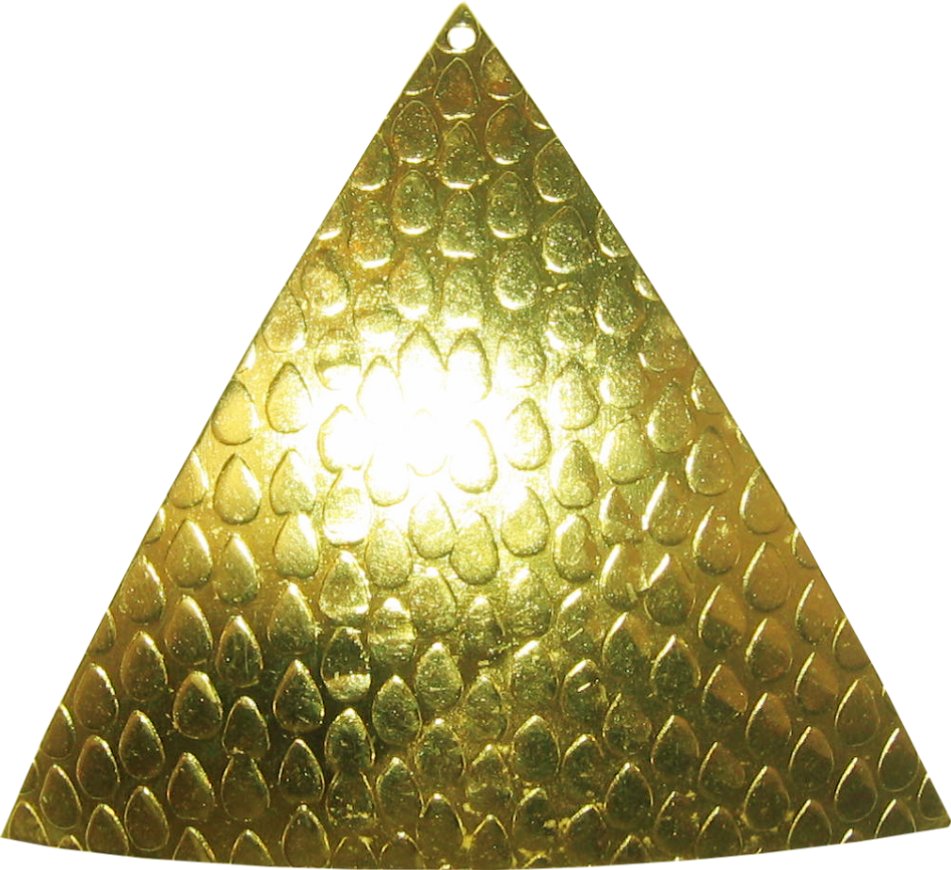 pendants triangles snake engraving