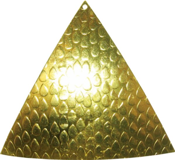 pendants triangles snake engraving