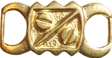 shoes beads<br />
intermediate &nbsp;piece whit 2 rings guarnizioni con 2 anelli pi&egrave;ces avec 2 anneaux adornos con 2 anillas 