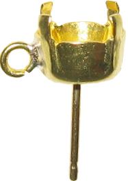 boucle d'oreille avec tiges pi&egrave;ces pour strass